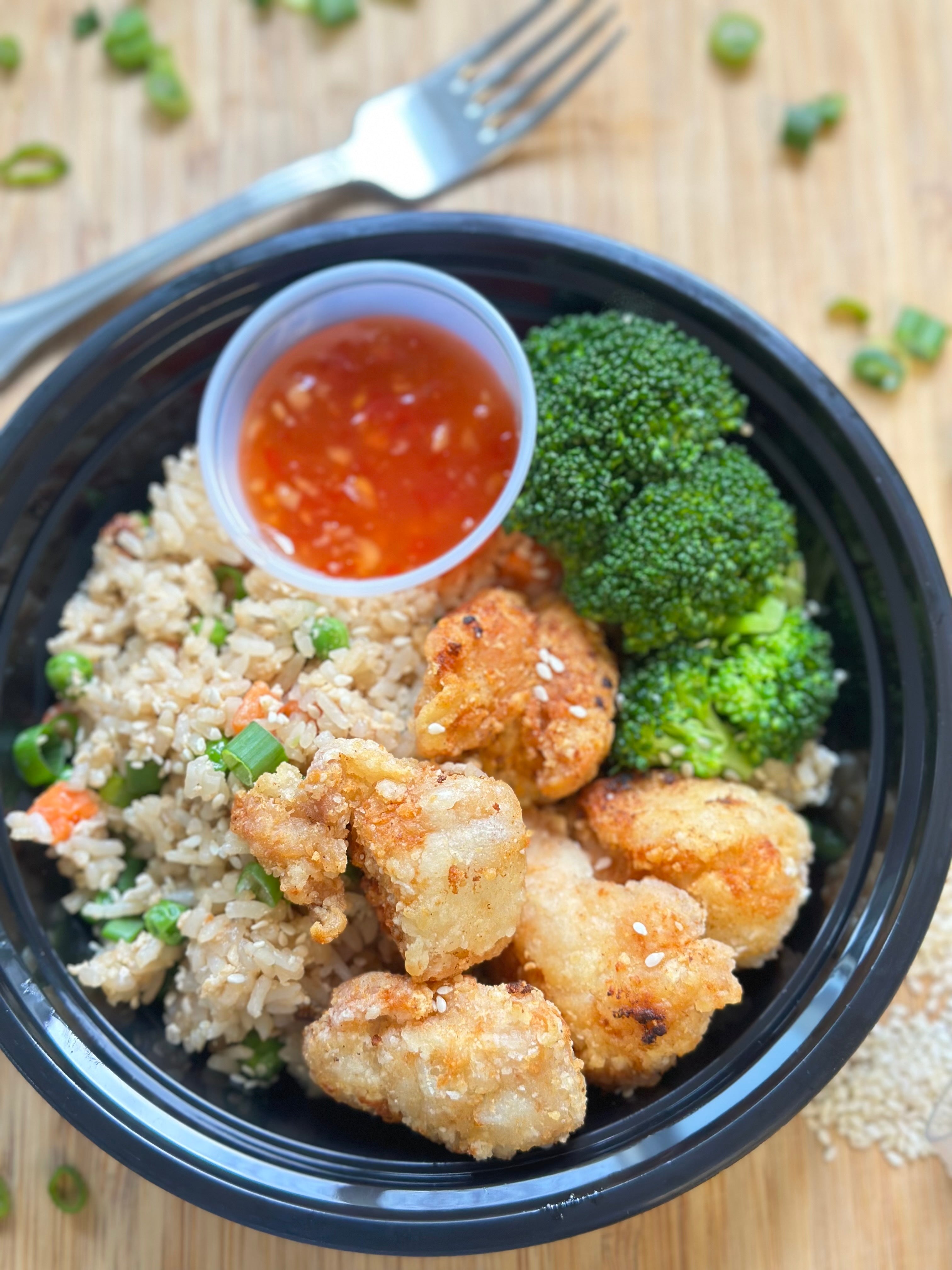 Crispy Chicken and Fried Rice