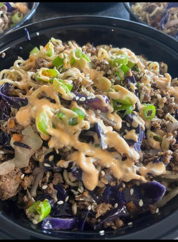 Egg roll in a bowl