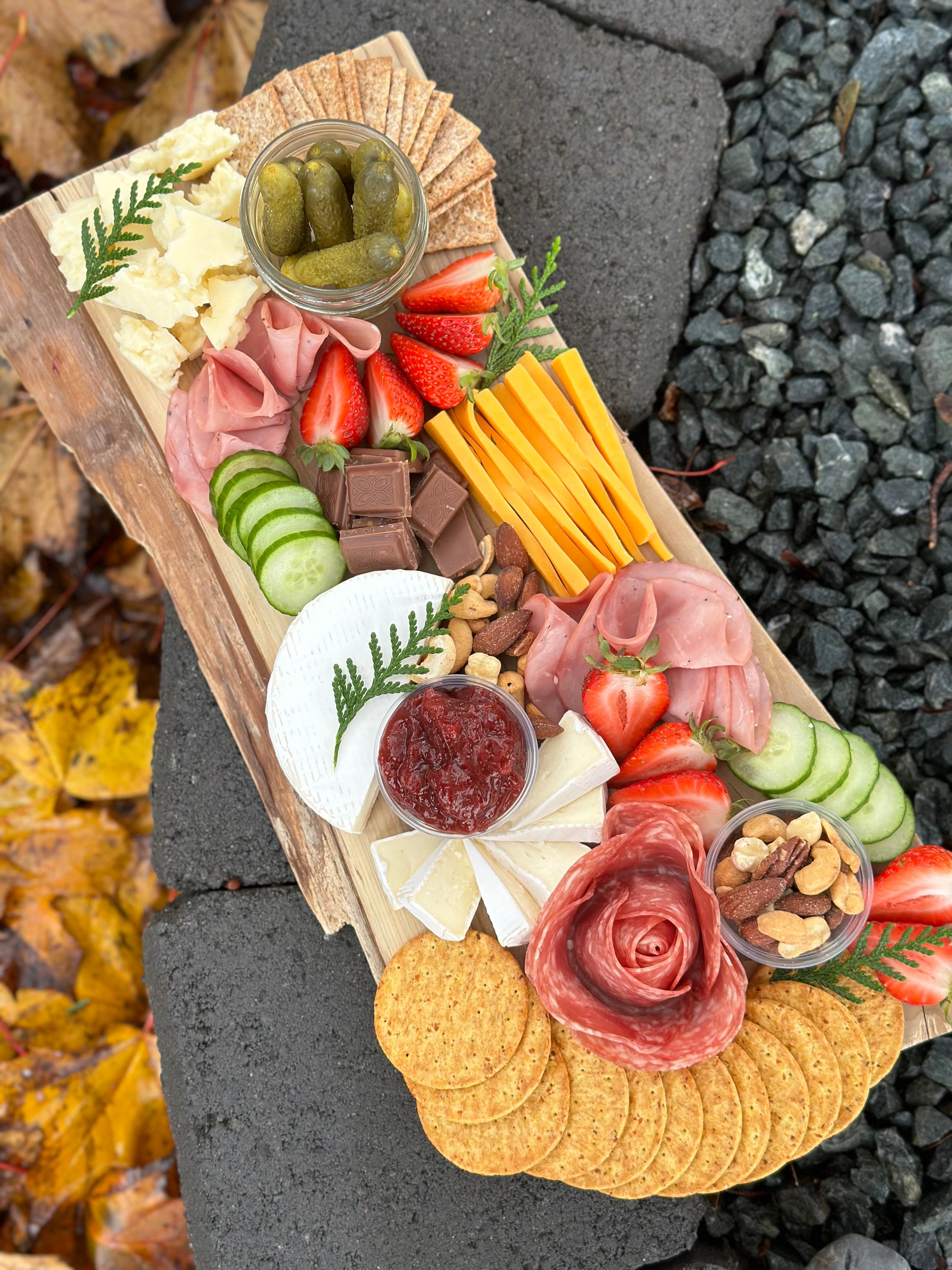 Charcuterie snack box