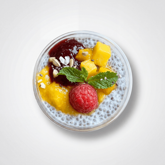 Mango Raz chia pudding