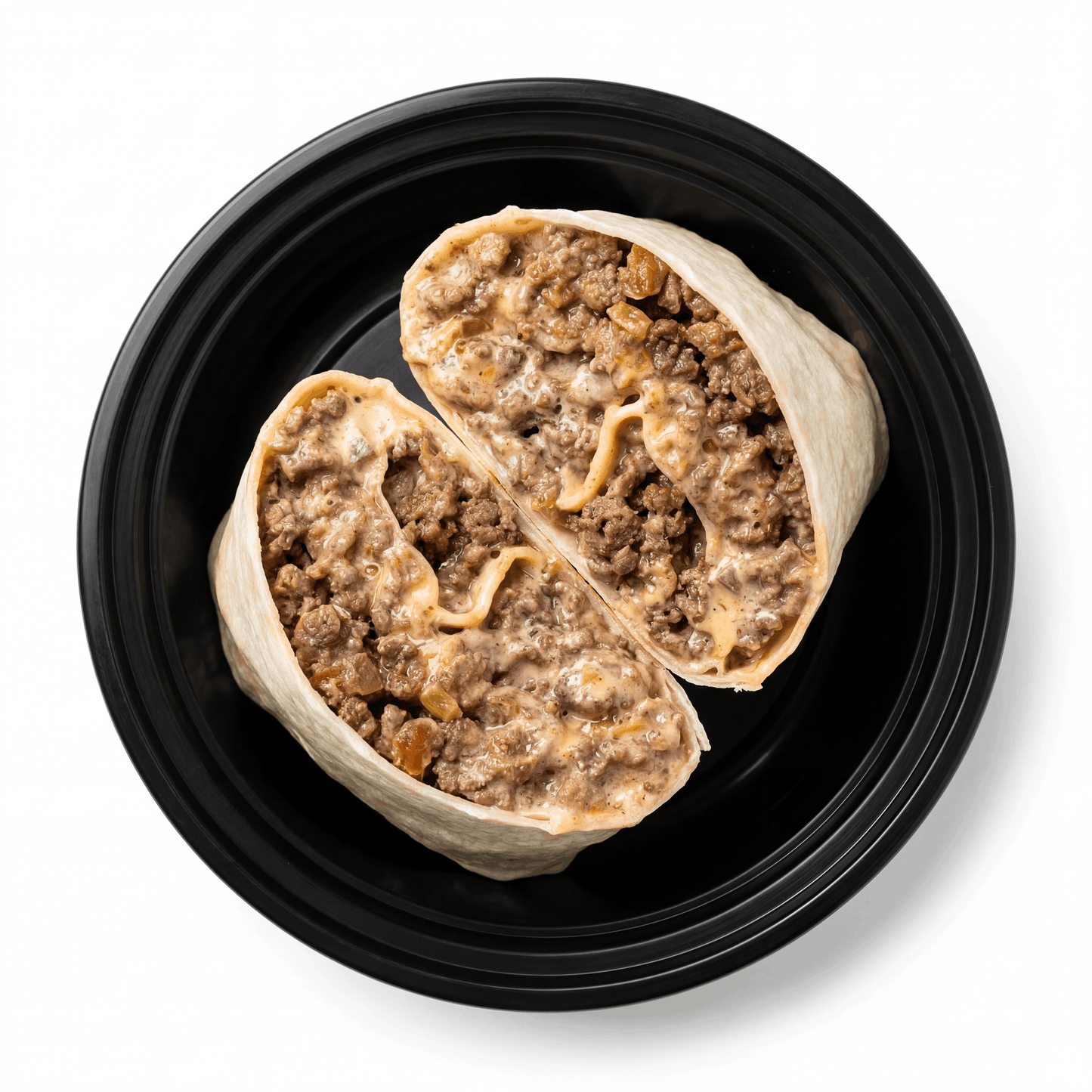 Cheeseburger burrito