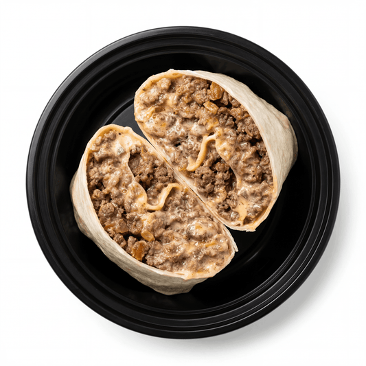Cheeseburger burrito