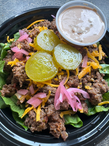 Cheeseburger burrito